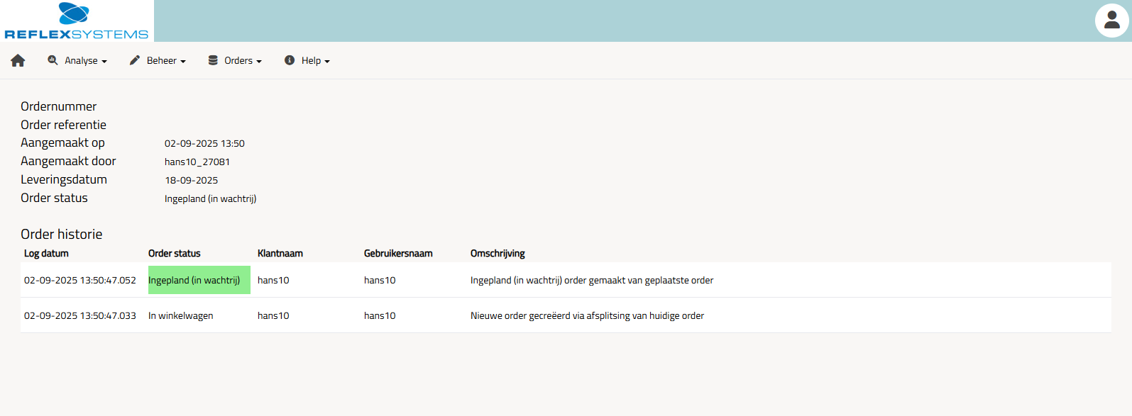 Gedetailleerde logs