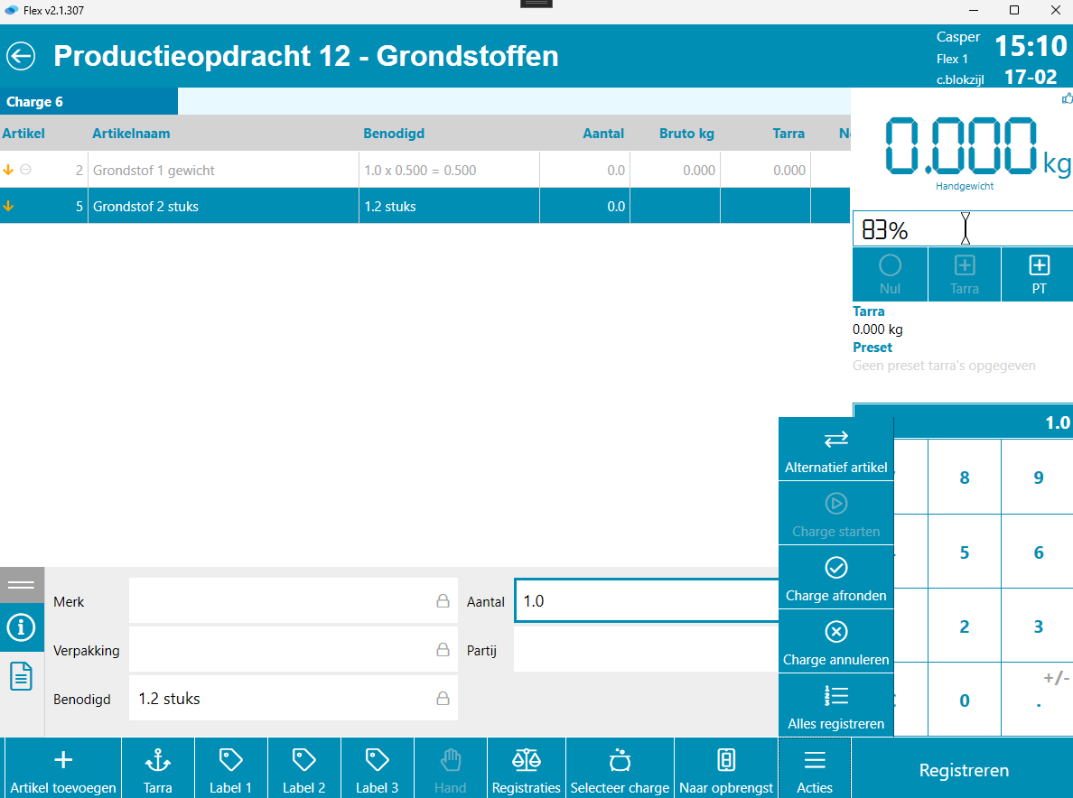 Alternatief artikel gebruik op de Flex 3000
