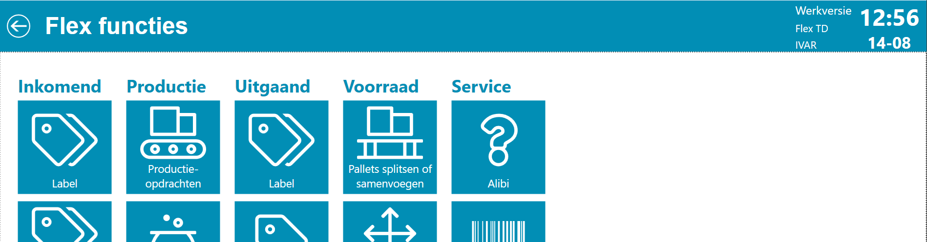 Datum op de Flex 3000