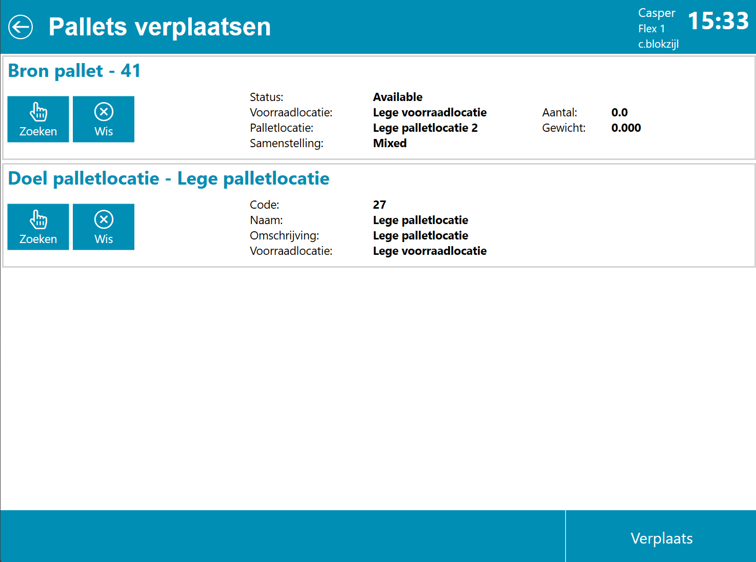 Pallets verplaatsen