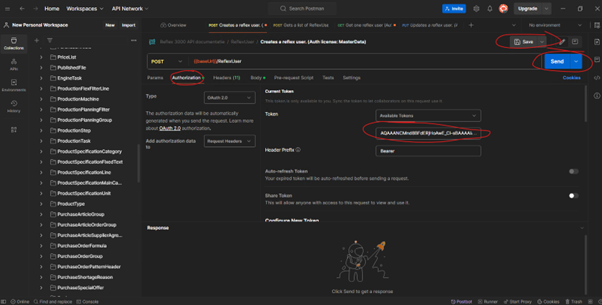 Postman bearertoken